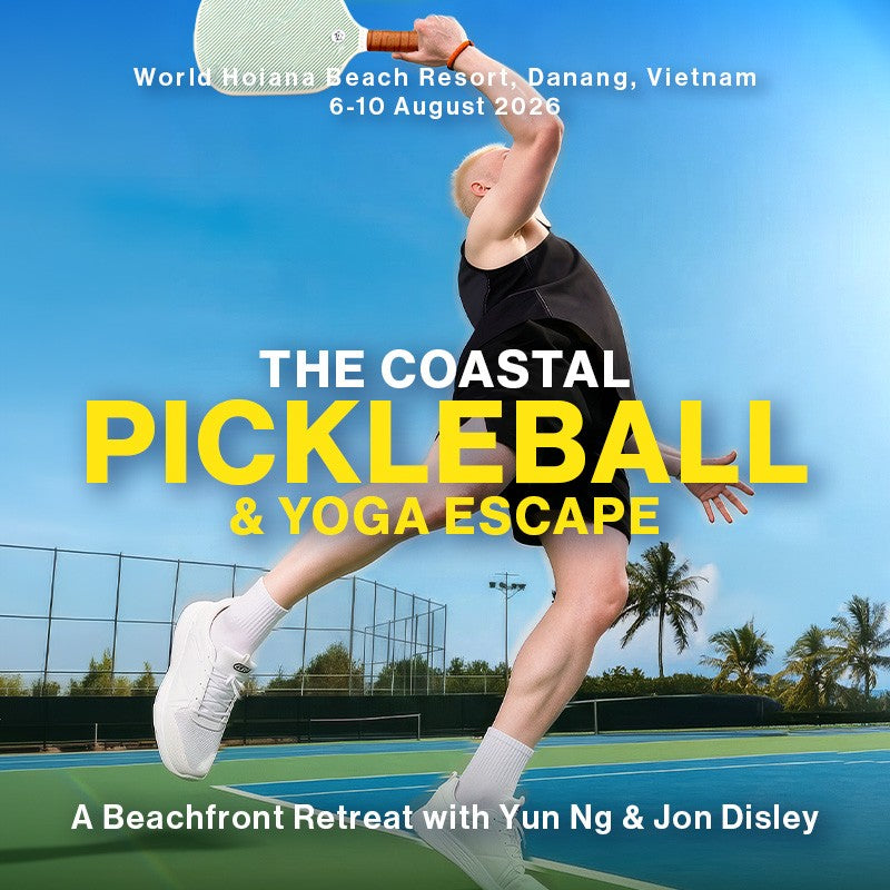 The Coastal Pickleball & Yoga Escape: A Beachfront Retreat with Yun Ng & Jon Disley